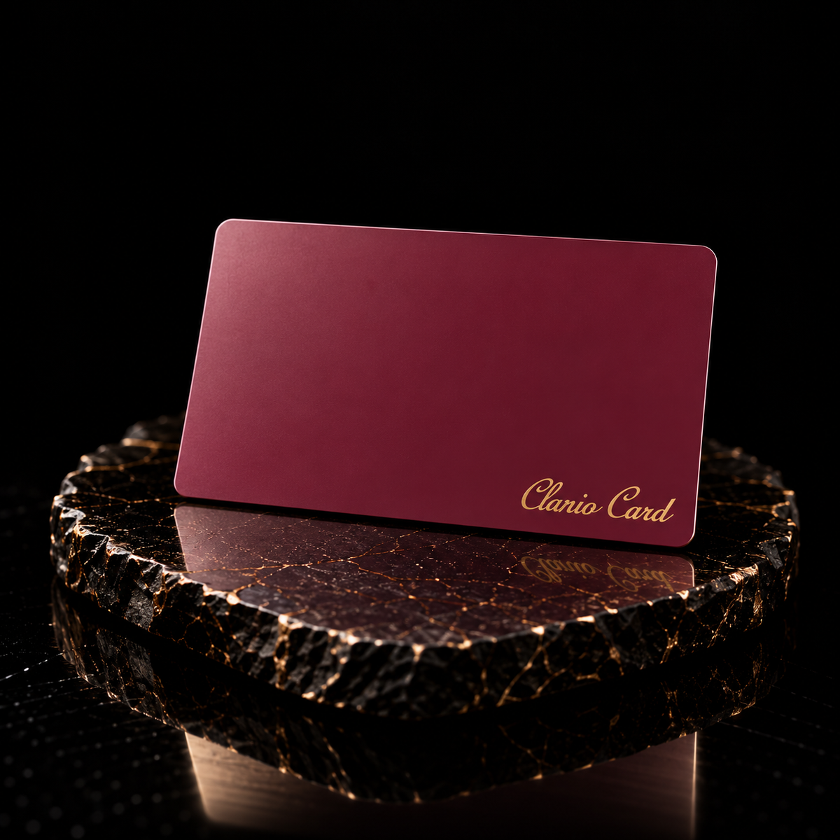 Carte de Visite NFC ClarioCard — 3 Finitions : Bordeaux · Vert · Bleu · Sans abonnement